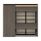Bestar Orion Full Murphy Bed and Storage Cabinet with Pull-Out Shelf (89W), Bark Gray & Graphite 116898-000047 - alternate 2